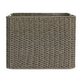 thumbnail image 6 of Household Essentials Square Woven Basket, Paper Rope Cube with Stainless Steel Handles, Intricate and Durable Weave, Sturdy Metal Frame, Grey, 6 of 8