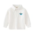 thumbnail image 3 of YOUYEDIAN Back to School Boys Polo Shirt Kids Long Sleeve Collared School Uniform Toddler Soft Cotton Shirts, 3 of 5