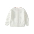 thumbnail image 2 of KARLSITEK Fall Winter Little Girl's Knitted Crewneck Cardigan Sweater Long Sleeve Button Warm Crochet Cardigan Sweater for Toddler, 2 of 7