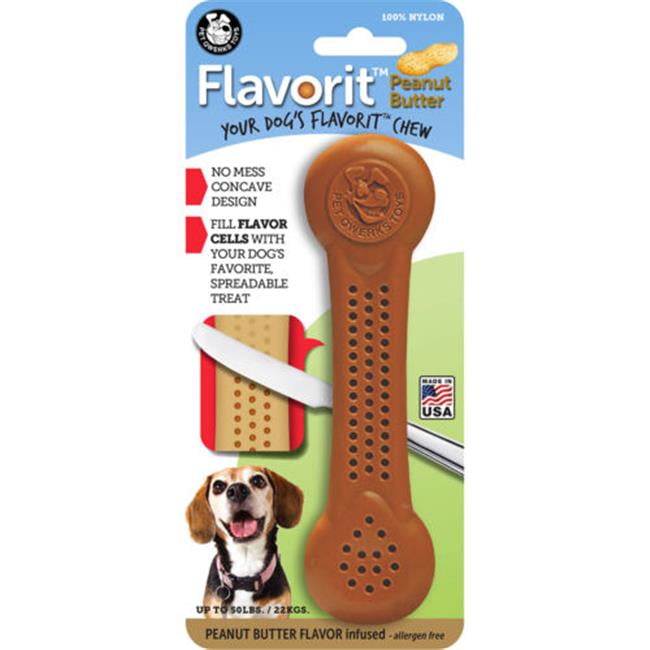 dog toy filled with peanut butter