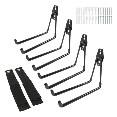 

4Pcs Garage Hooks for Hanging Wall Mount Storage Hanger Holder Organizer with 2 Extension Cord