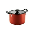 thumbnail image 6 of Tramontina Nesting 11-Piece Heavy-Gauge Aluminum Nonstick Cookware Set with Glass Lids, Pots and Pans Kitchen Set, Oven-Safe, Dishwasher-Safe - Red, 6 of 11