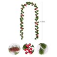 thumbnail image 1 of Guirnalda de plantas artificiales de Navidad, decoración de ratán de pino para centros de mesa, vides falsas, decoración para sala de estar, corona para el hogar, 2M, 1 of 4