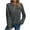 Dark Gray, variant on Ashirexll Oversized Sweatshirt for Women, Fall Sweatshirts for Women, Ladies Fall Fashion Solid Color V-neck Long Sleeve Casual Sweatshirts
