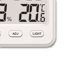 thumbnail image 2 of EeaseMX Termómetro higrómetro de interior con reloj para casa, oficina, habitación de bebé, sin batería (blanco), 2 of 8