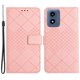 thumbnail image 1 of KAIYANG Ht06 Funda de cuero para teléfono Motorola Moto G Play 5G (2024)/Moto G (2024) con billetera estilo rombos A Motorola Moto G (2024) rosa, 1 of 5