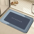 thumbnail image 4 of Diatom Mud Bath Mat Super Absorbent Non- Bathroom Rug Fast-Dry Thin Floor Mat for Bath Tub & Vanity 60x40cm in Gray,Blue,, 4 of 7