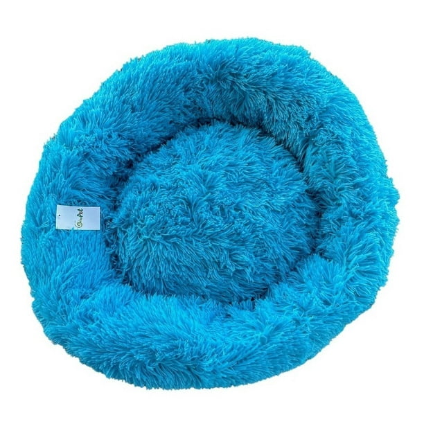 Cama Para Perros Y Gatos Giropet Forma Redonda Azul Grande GP-CR01XL