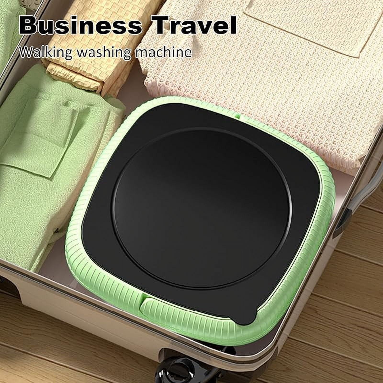 Portable Small Washing Machine,13L Capacity Foldable Mini Washer,Ideal for Baby Clothes, Underwear & Small Items. Perfect for Apartments, Dorms, RVs & Travel (Green)