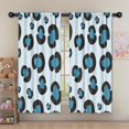 thumbnail image 5 of Blackout Kids Curtains,Light Blue and Black Of Leopard Print Childrens Insulated Curtains Set Of 2,Bedroom Essentials,Toddler Room Decor 52"x63", 5 of 5