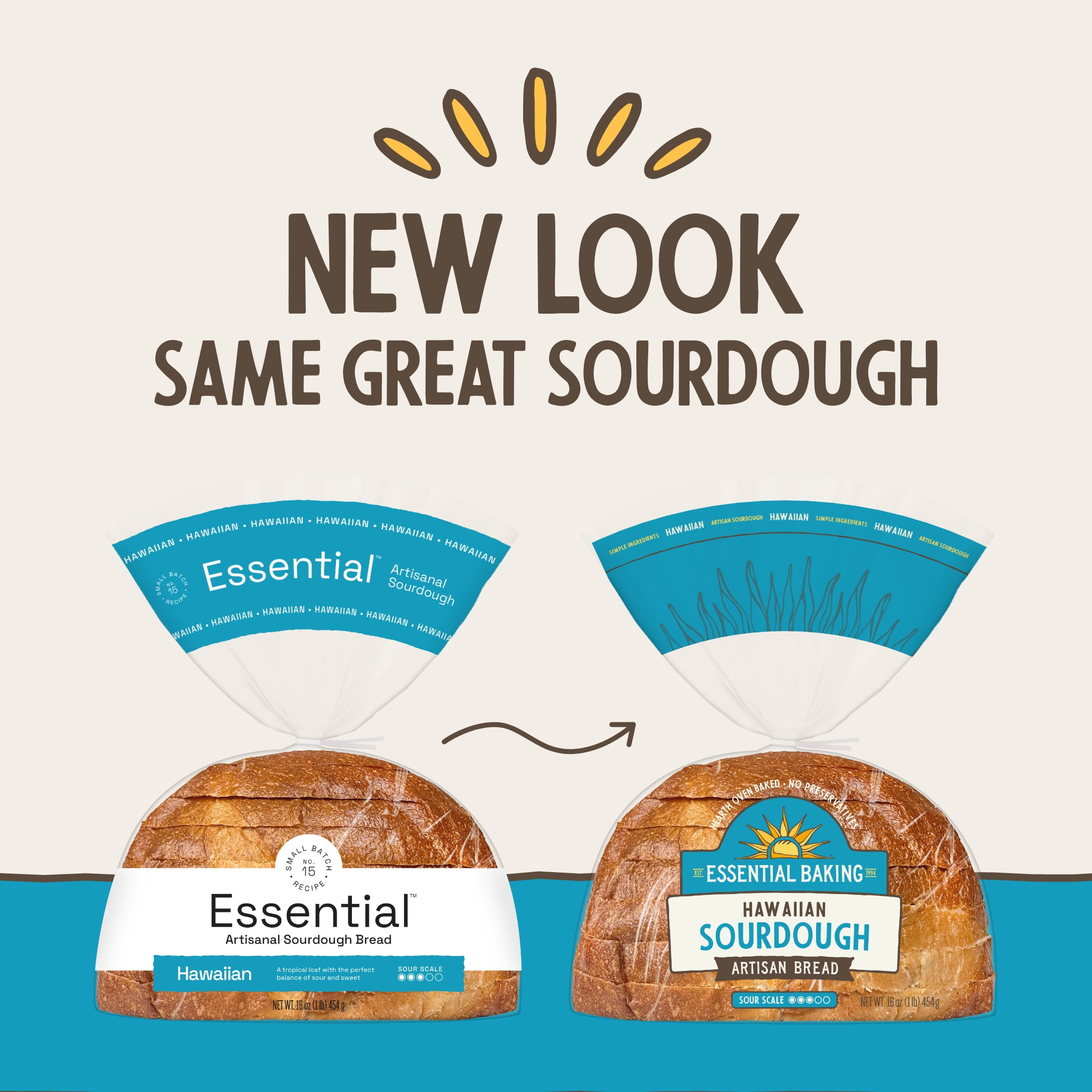 Essential Baking Hawaiian Sliced Sourdough Bread, Non-GMO, 16 oz