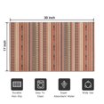 thumbnail image 5 of Brown Geometric Striped Pattern Door Rugs,Washable Non Slip Door Mats Indoor,Decorative Door Mats,Entry Mat Indoor for Entrance,Bedroom,Kitchen,Bathroom,17"x30", 5 of 6