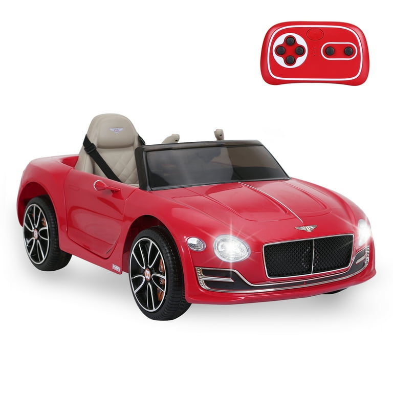 <特価>子供車　RED Kids Ride On Car, Red 12V BENTLEY Style Licensed Electric