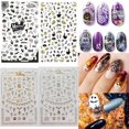 thumbnail image 2 of Adorno de uñas de Halloween, pegatina de dibujos animados, Araña, Calavera, huesos, calabaza, escalofriante, accesorios de Arte de uñas, diseño de calcomanía de uñas DIY, 2 of 4