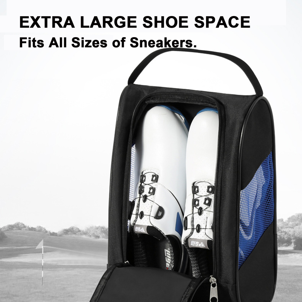 Athletic Golf Shoe Bag Keep Your Shoes With You At All Times for Soccer Cleats Basketball Shoes or Dress Shoes  Blue - image 4 of 6