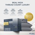 thumbnail image 2 of Juego de sábanas THREAD SPREAD, 100% algodón egipcio, tamaño king, 2 of 8