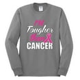thumbnail image 2 of I'm Tougher Than Cancer Mens Long Sleeve Shirt, Heather Grey, 3XL, 2 of 3