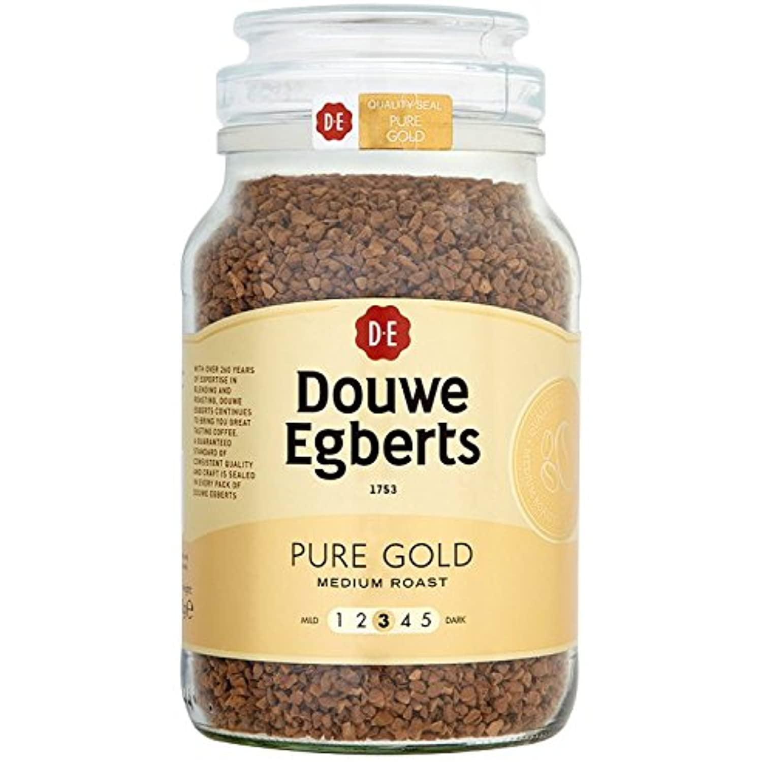 discretie Wijden antwoord Douwe Egberts Pure Gold Instant Coffee 400G - Walmart.com