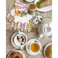 thumbnail image 4 of Happy Eatser Kitchen Dish Towels for Drying Dishes Set of 2, Colorful Bunny Eggs Rustic Flowers Botanical Waffle Weave Microfiber Hand Tea Bathroom Towels Quick Dry & Absorbent Towel 15.7x23.6, 4 of 7