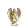 thumbnail image 2 of CQCYD Easter Decoration, Elegant White 2D Acrylic Angel Statue Heart Shape Home Decor Tabletop Sculpture Holiday Ornament Spring Gift For Women Family Church, 2 of 4