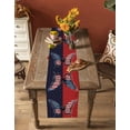 thumbnail image 5 of Boanket Navy Blue Red Butterfly Table Runner - 48 Inch Long, Kitchen Dining Table Runner Dresser Scarves, Stars Modern Abstract Art Farmhouse Decor for Coffee Tables Wedding Party Banquet, 5 of 8