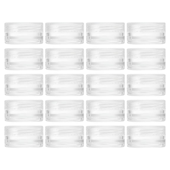 ACDANC 20 Pcs Round Jar Plastic Cosmetic Container Set Buttercream Small Skin Care Containers Travel Boxes Bottles Lotion