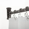 thumbnail image 3 of Utopia Alley Rustproof Wall Mounted L-Shaped Corner Shower Curtain Rod, Bronze, 3 of 8