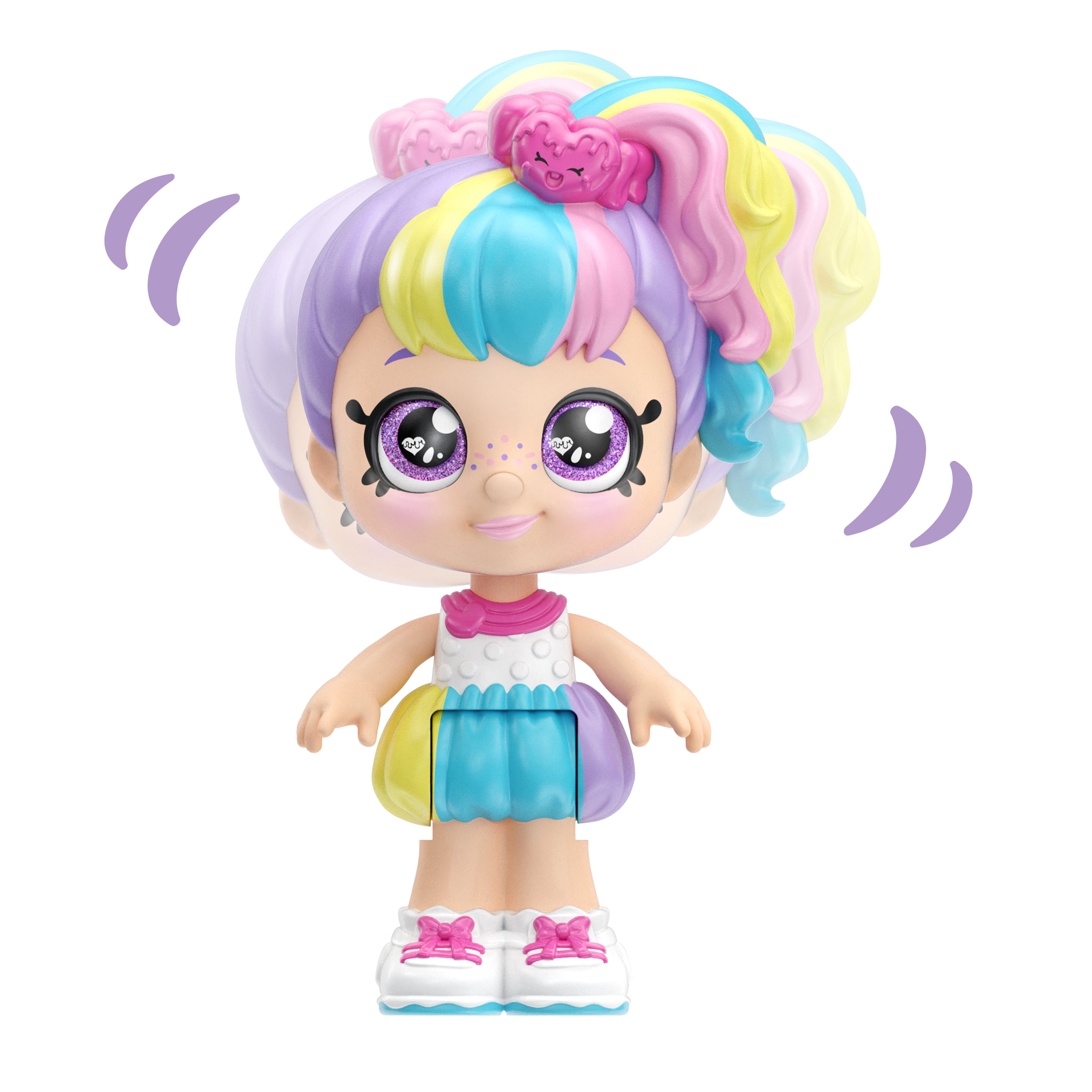 Kindi Kids Minis - Rainbow Kate - Posable Bobble Head Figure 1pc
