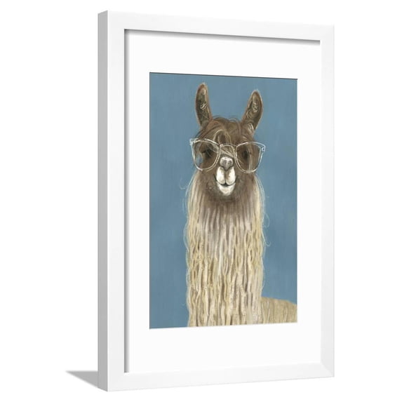Llama Specs IV Framed Print Wall Art By Victoria Borges