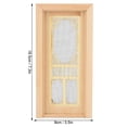 thumbnail image 2 of Greensen Accessoire de Maison de Poupée, 1:12 Mini Accessoire de Maison de Poupée en Bois Porte Creuse en Bois Modèle pour Poupées, Mini Accessoire de Maison de Poupée, 2 of 8