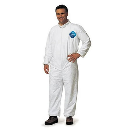tyvek suit coveralls coverall case dupont medium 3m duty light pinit ppe safety