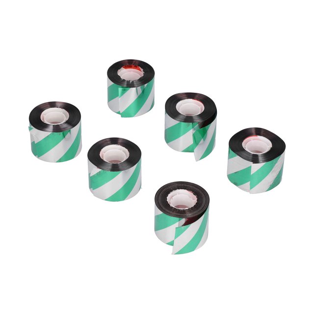 Cinta reflectante para ahuyentar pájaros, cinta repelente de pájaros para suministros de huerto, color plateado, rojo, plateado y verde, 6 uds.