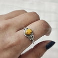 thumbnail image 6 of Natural Bumble bee Jasper Ring, Bumble bee Jasper Gemstone Ring, Tiny Bohemian Ring, 925 Sterling Silver, Designer Womens Ring, Christmas Thanksgiving, Handmade Statement Jewelry, Natural Jasper, 6 of 8