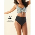 thumbnail image 3 of Women's Coco Reef U95208 Classic Solids Impulse Rollover Bikini Swim Bottom (Navy Captain L), 3 of 6