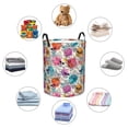 thumbnail image 3 of Lsque Skulls and Roses pattern Laundry Hamper Basket, Tall Woven Rope Hamper Basket for Clothes, Lightweight Storage Basket, Collapsible Waterproof-Medium, 3 of 8