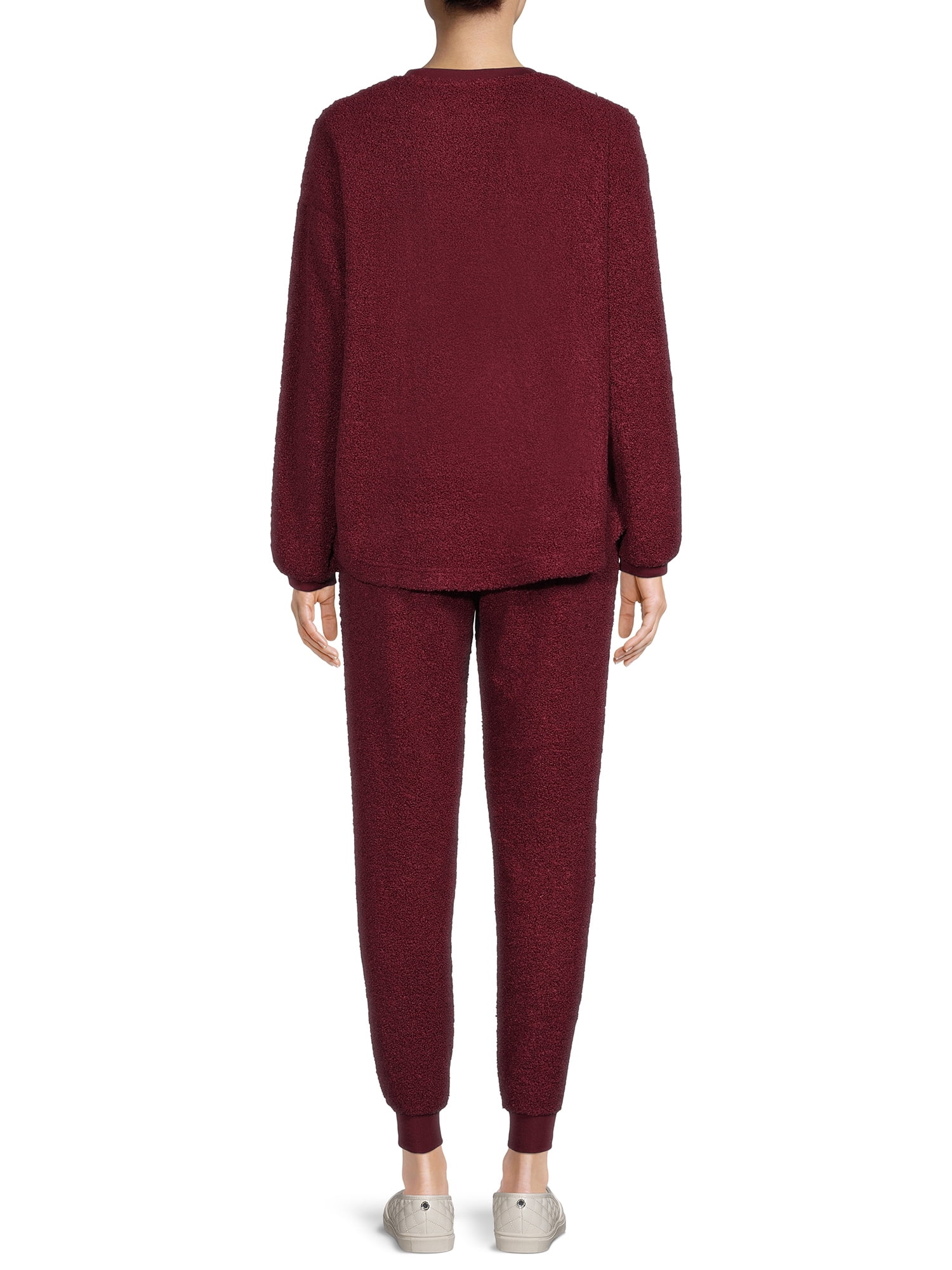 Secret Treasures Long Sleeve Crew Neck Solid Pajamas (Women's) 2 Piece Set