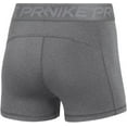 thumbnail image 2 of Nike Women's Pro 365 3inch Shorts, Smoke Grey/Heather/Black/Black, Large, 2 of 3