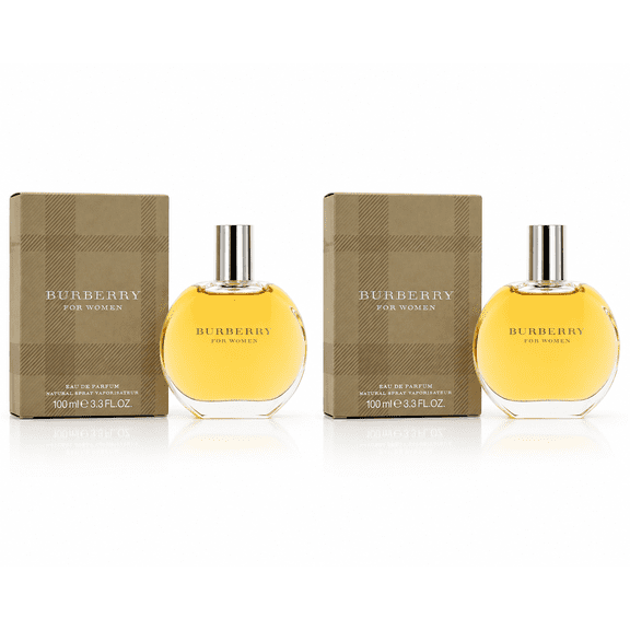 Burberry (classic) by burberry for Women 3.3 Oz (100 mL) EDP Spray (2 Pack)