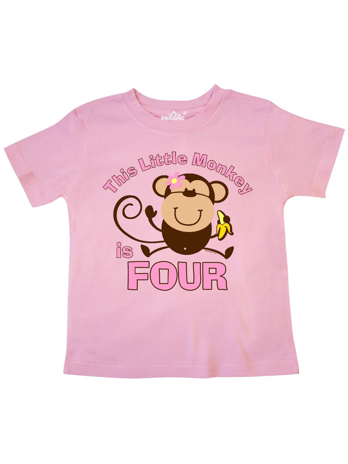 inktastic Monkey with Banana Toddler T-Shirt 