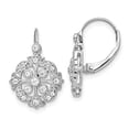 thumbnail image 3 of 14K White Gold Diamond Leverback Earrings (0.332Ct), 3 of 3