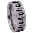 thumbnail image 3 of Feather Tungsten Carbide Ring, 3 of 9