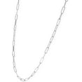 thumbnail image 2 of 14K White Gold Paper Clip 2mm Solid Cable Link High Polish Mens Womens Necklace Chain, Giorgio Bergamo, 2 of 6