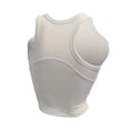thumbnail image 5 of Seamless Yoga Tank Tennis Top for Workout with Built-In Support for Everyday Home Gym and Fitness Activewear White M, 5 of 6