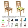 thumbnail image 5 of Lemon Seat Covers for Dining Room Chairs Set Of 4,Stretch Printed Washable Chair Seat Cover with Elastic Ties and Button,Removable Waterproof Couch Cushion Covers, 5 of 6