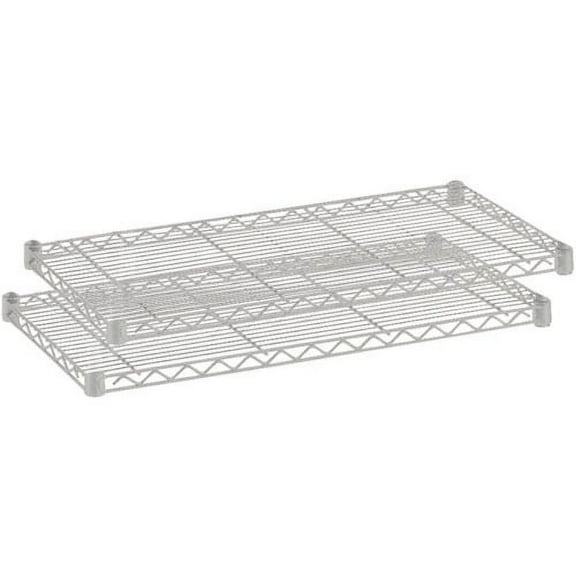 Safco Extra Shelf Pack 48" x 18" x 1.5" - 2 x Shelf(ves) - 1250 lb Load Capacity - Gray - Powder Coated - Steel