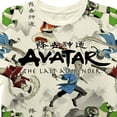 thumbnail image 3 of Avatar The Last Airbender Boys Short Sleeve T-Shirt - All Over Print Boys Avatar T-Shirt 14-16, White, 3 of 5