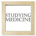 thumbnail image 1 of Courte Phrase Étudiant la Médecine Carré Cadre Photo Mur Table Affichage, 1 of 3