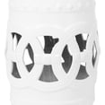 thumbnail image 3 of 10.5" x 17" Glazed Drum Stool | Side Table for Patios and Balconies | High - grade Ceramic Material | Reduced Weight with Cutwork Design, 3 of 6