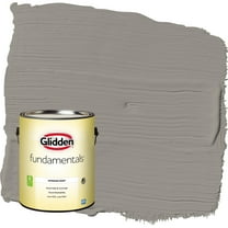 Glidden Fundamentals Lazy Afternoon / Gray Flat Interior Paint, 1 Gallon