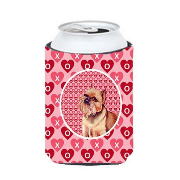 Brussels Griffon Valentines Love And Hearts Can Or Bottle Hugger - 12 oz.